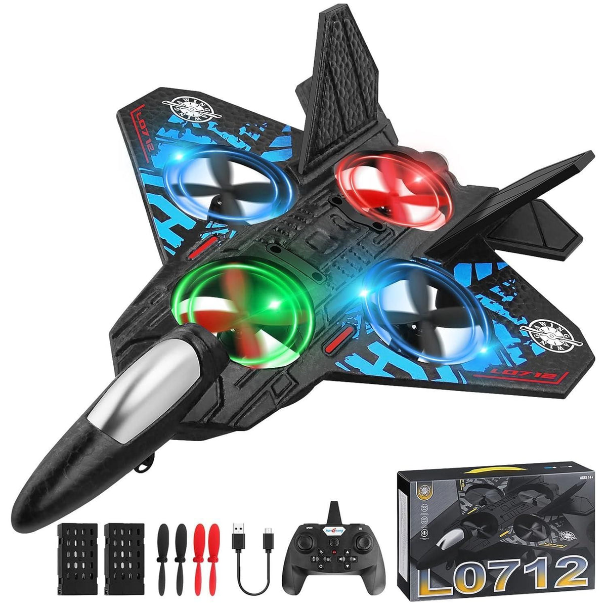 RC Fighter Jet Airplane – 2.4GHz Remote Control Flying Toy